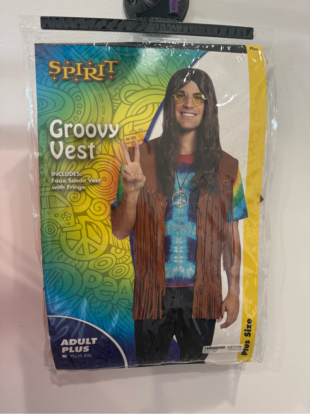 Spirit Brown Faux Suede Groovy Vest with Fringe